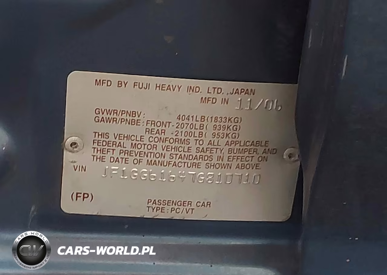 2007 Subaru Impreza 2.5I VIN:JF1GG61647G810710 - 9