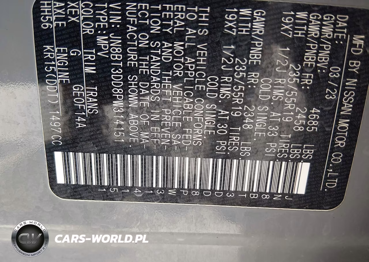 2023 Nissan Rogue Platinum Intelligent Awd VIN:JN8BT3DD8PW314151 - 9