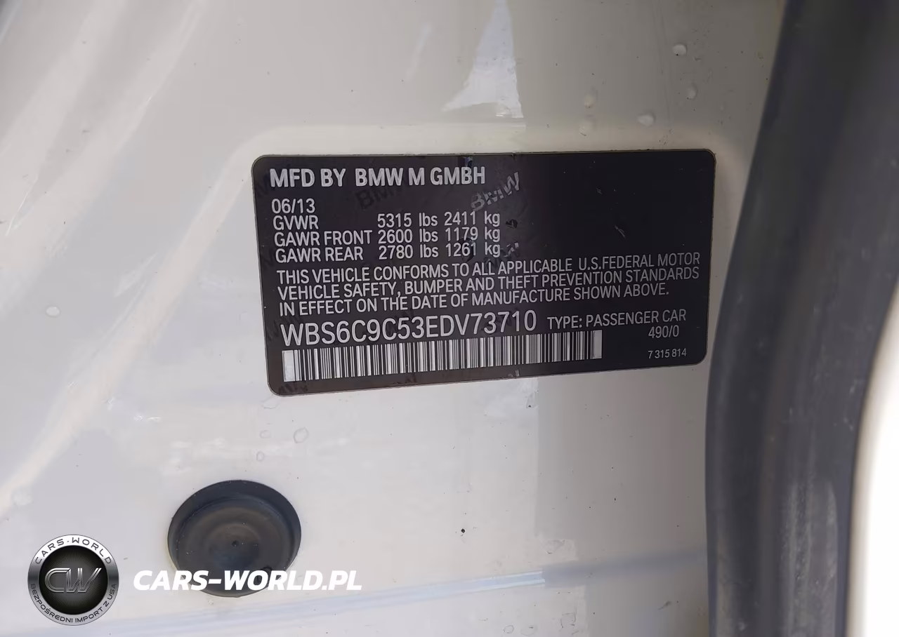 2014 BMW M6 Gran Coupe VIN:WBS6C9C53EDV73710 - 9