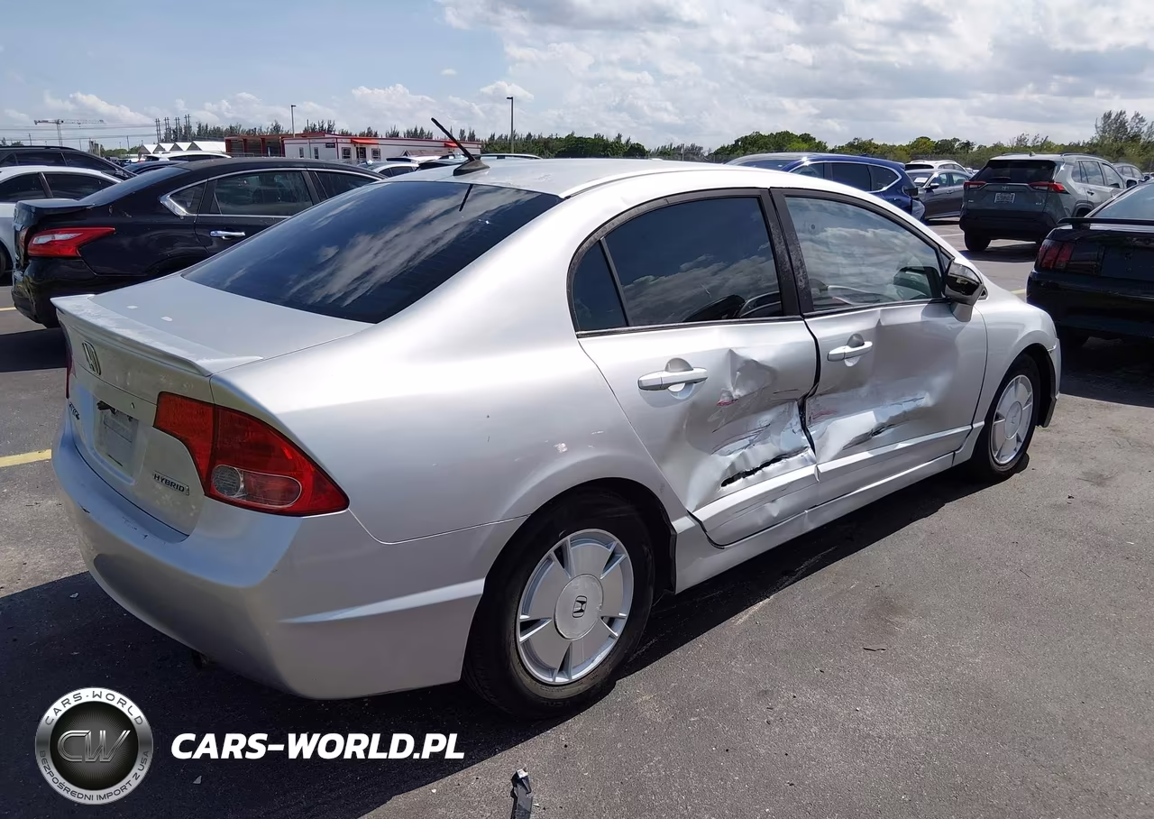 2007 Honda Civic Hybrid VIN:JHMFA36217S001656 - 4