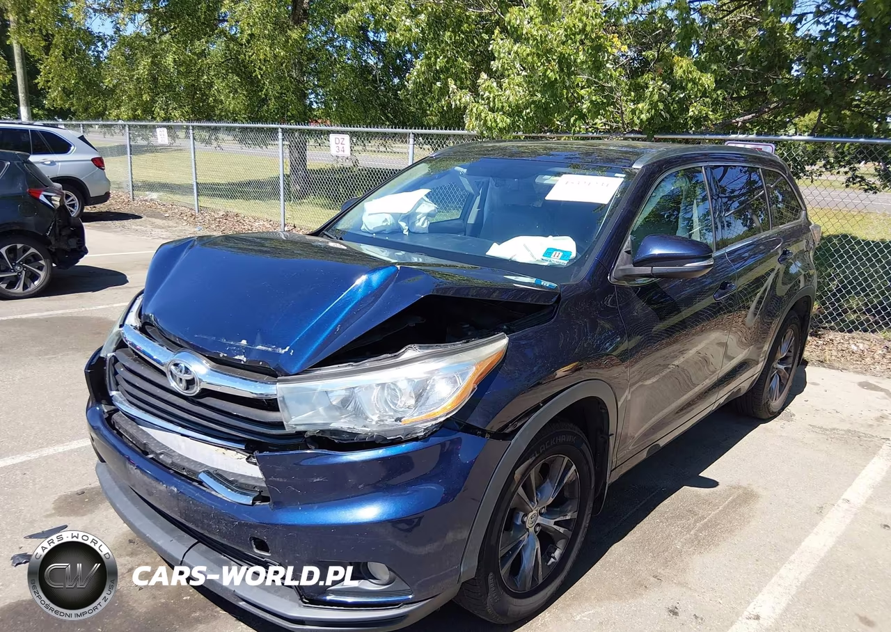2015 Toyota Highlander Xle V6 VIN:5TDJKRFH0FS166573 - 2