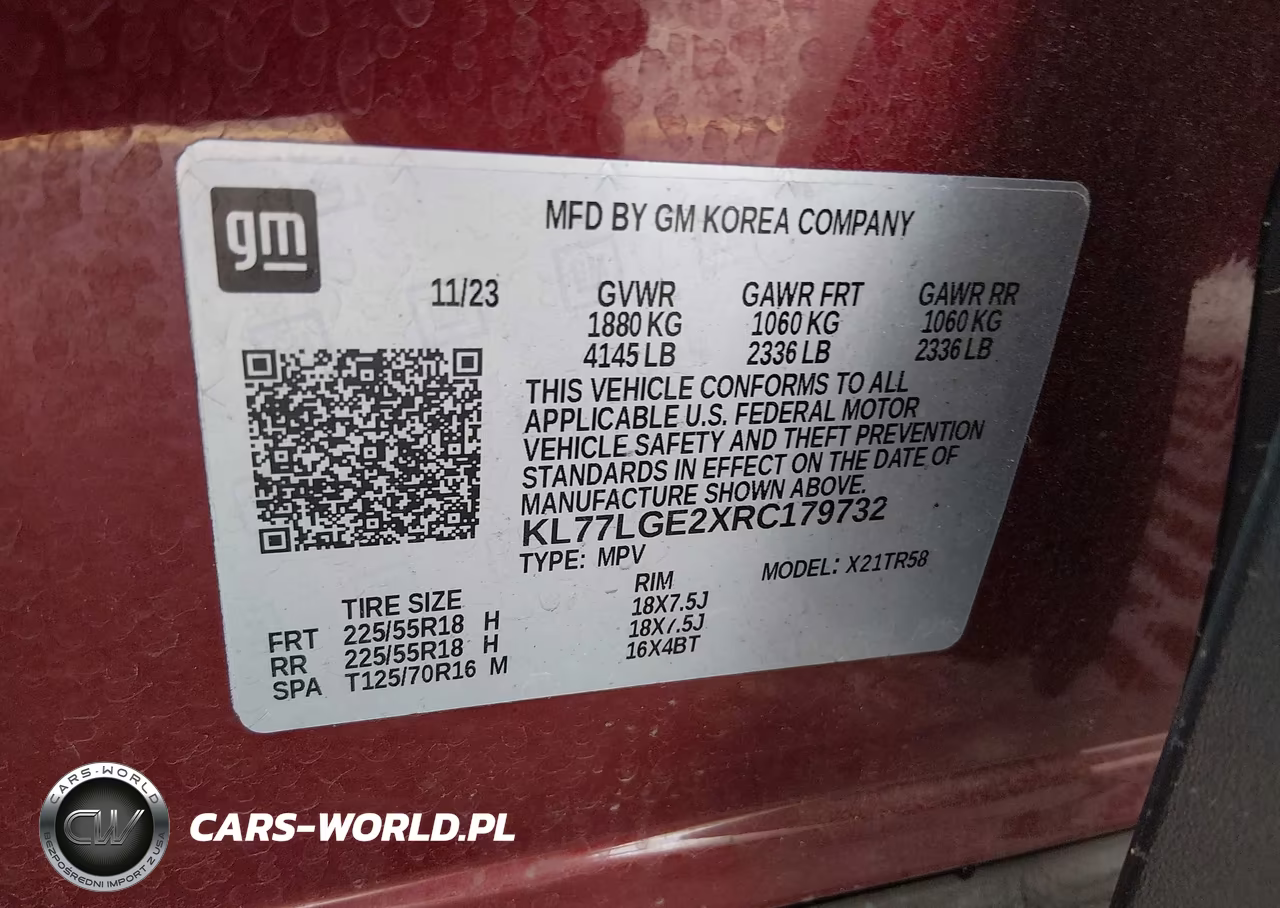 2024 Chevrolet Trax Fwd 1Rs VIN:KL77LGE2XRC179732 - 9