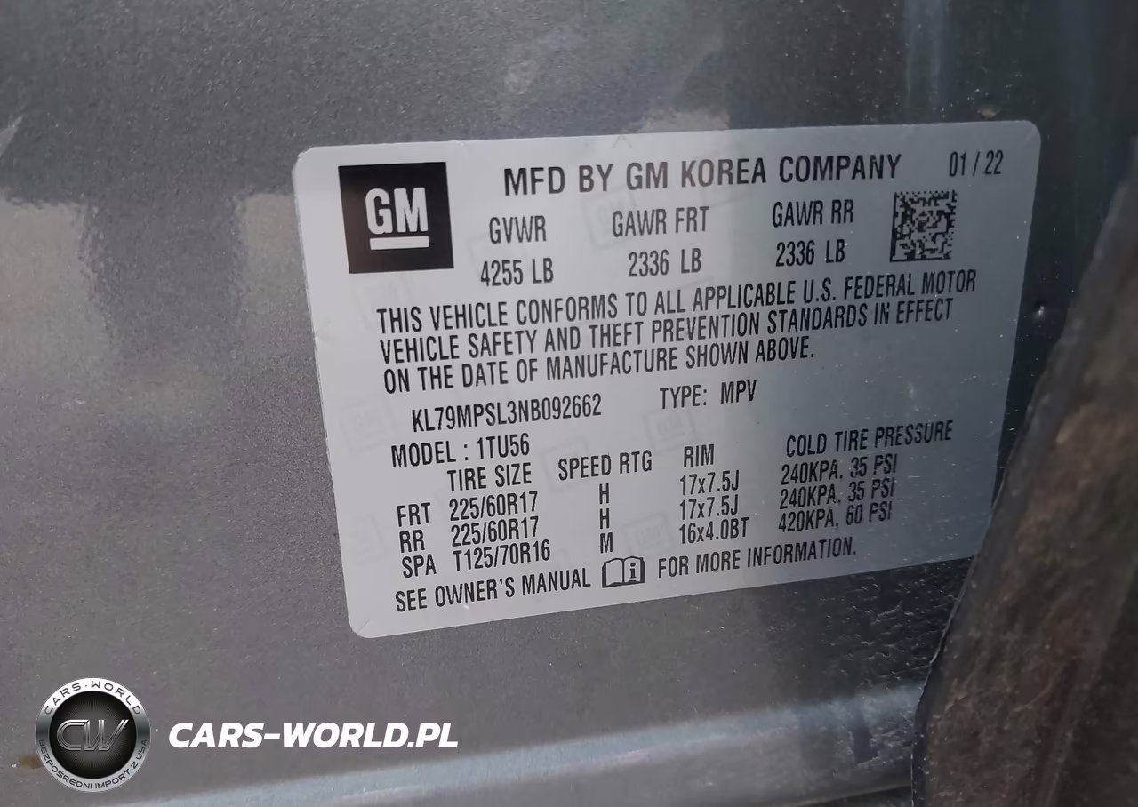 2022 Chevrolet Trailblazer Fwd Lt VIN:KL79MPSL3NB092662 - 9