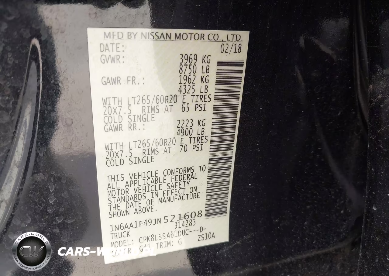 2018 Nissan Titan Xd Sv Gas VIN:1N6AA1F49JN521608 - 9