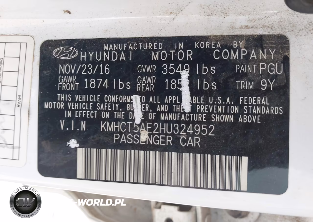2017 Hyundai Accent Se VIN:KMHCT5AE2HU324952 - 9