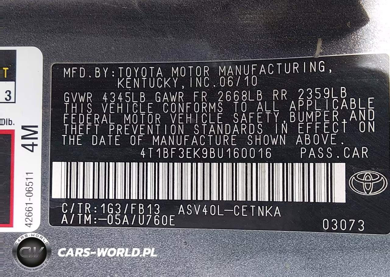 2011 Toyota Camry Le VIN:4T1BF3EK9BU160016 - 9