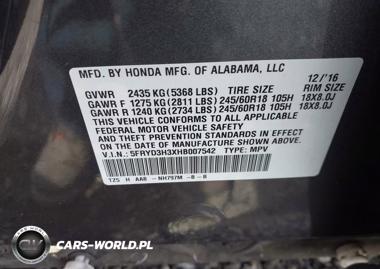 2017 Acura Mdx VIN:5FRYD3H3XHB007542 - 9