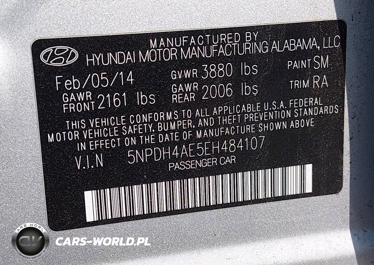 2014 Hyundai Elantra Se VIN:5NPDH4AE5EH484107 - 9