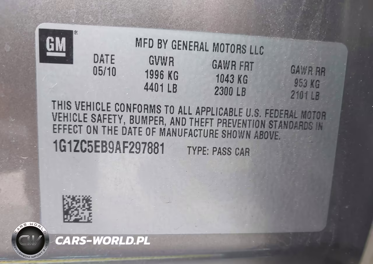 2010 Chevrolet Malibu Lt VIN:1G1ZC5EB9AF297881 - 9