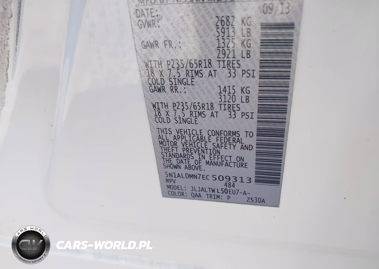 2014 Infiniti Qx60 VIN:5N1AL0MN7EC509313 - 9