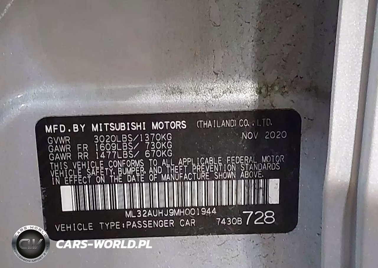 2021 Mitsubishi Mirage Carbonite Edition-Es-Le VIN:ML32AUHJ9MH001944 - 9