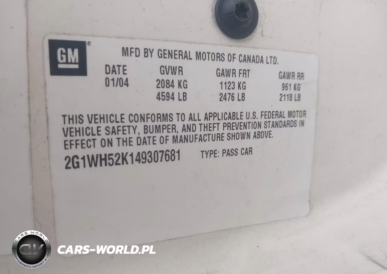 2004 Chevrolet Impala Ls VIN:2G1WH52K149307681 - 9