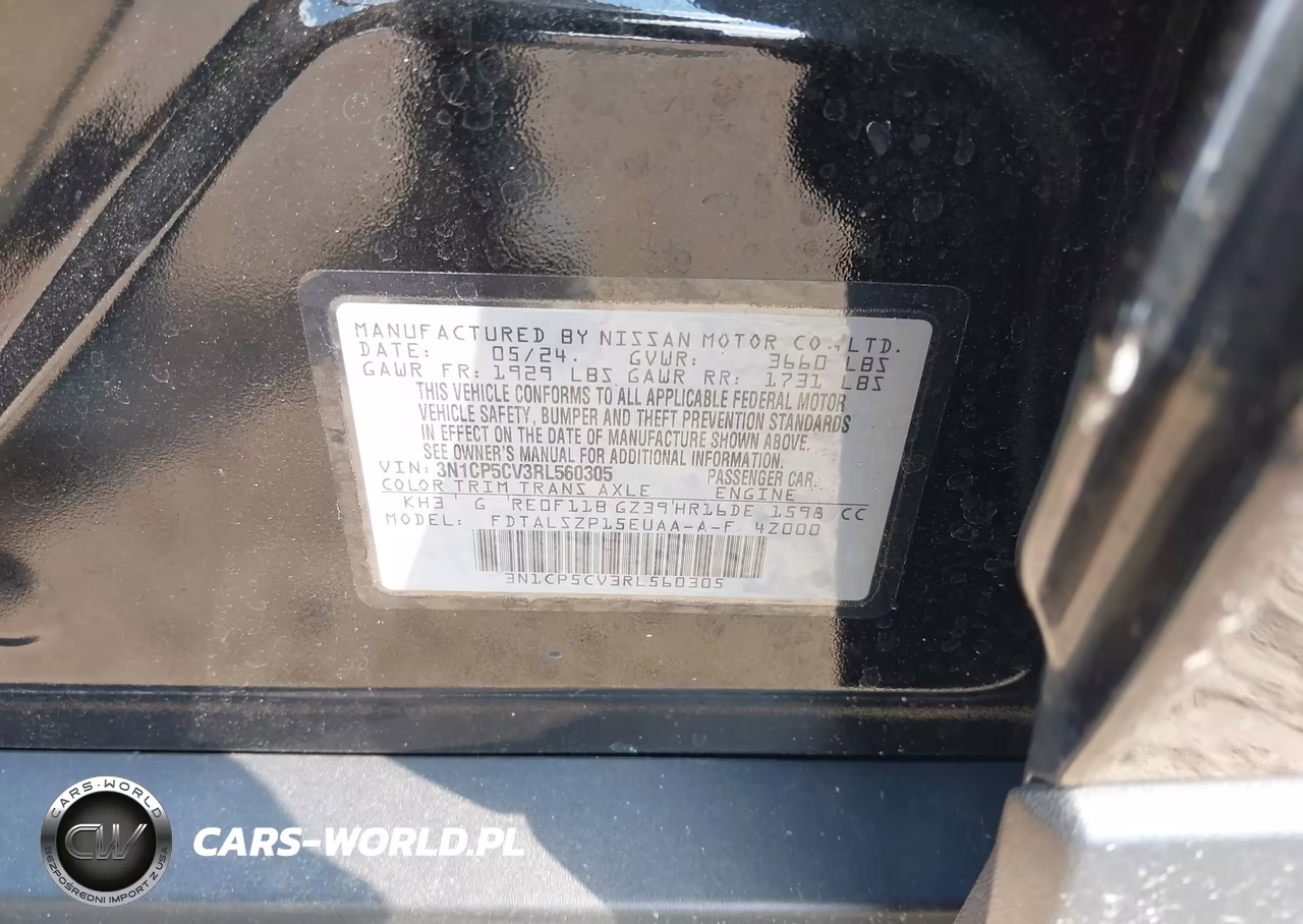 2024 Nissan Kicks Sv Xtronic Cvt VIN:3N1CP5CV3RL560305 - 9