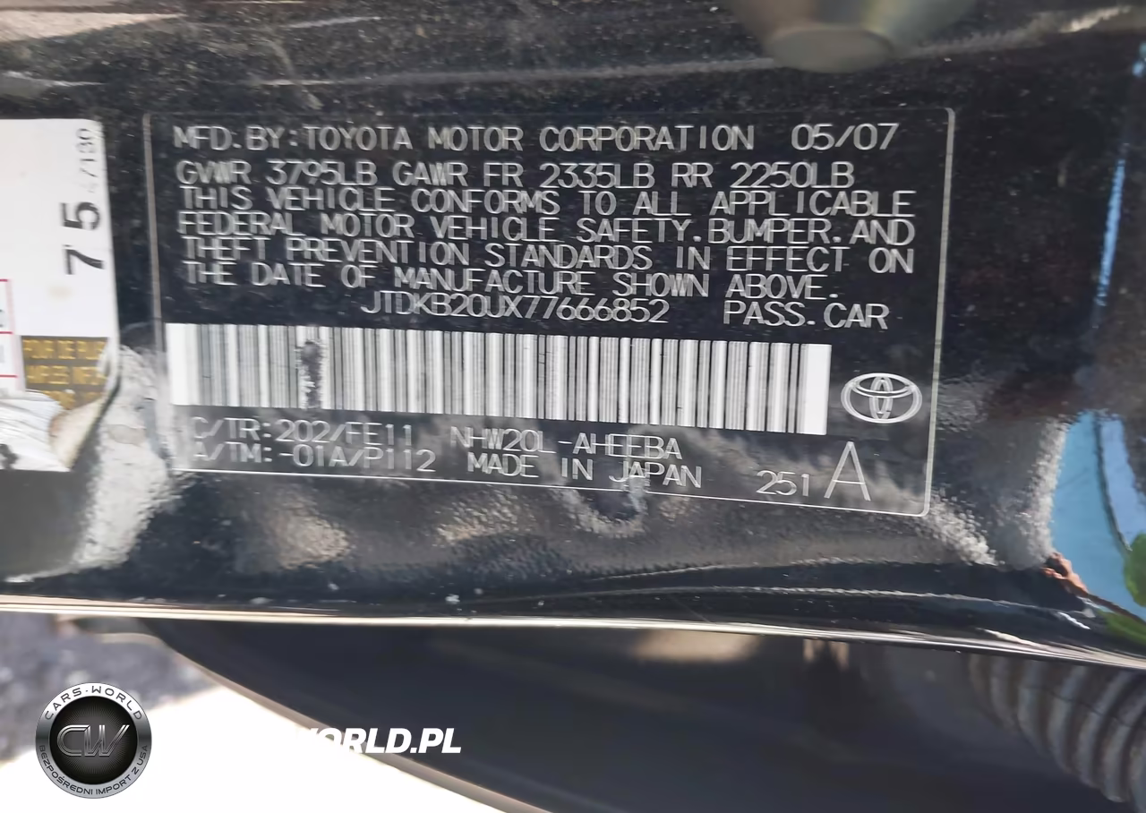 2007 Toyota Prius VIN:JTDKB20UX77666852 - 14
