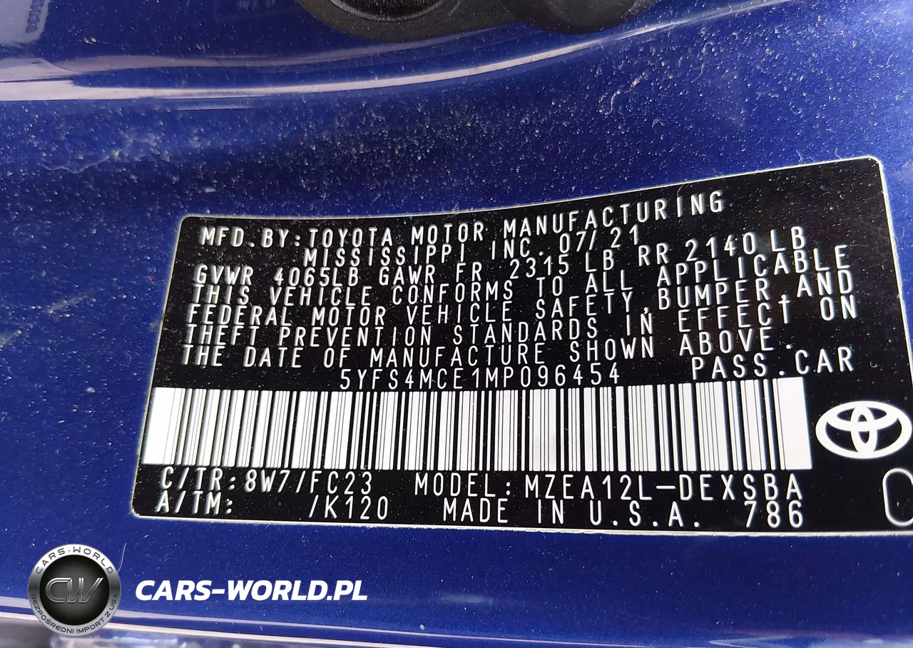 2021 Toyota Corolla Se VIN:5YFS4MCE1MP096454 - 9