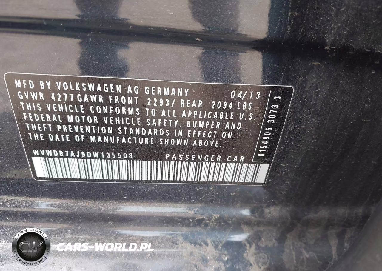 2013 Volkswagen Golf 2.5L 4-Door VIN:WVWDB7AJ9DW135508 - 9