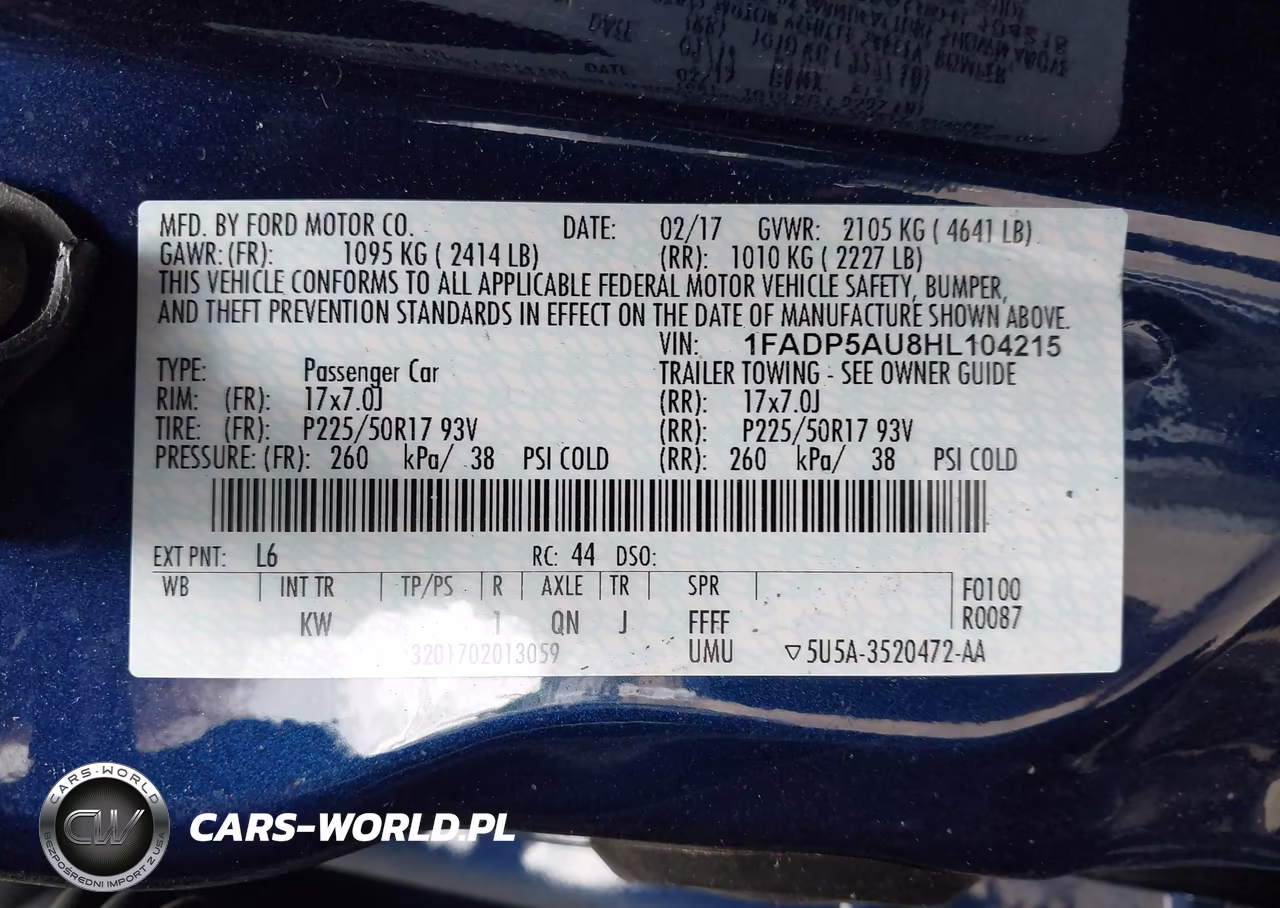 2017 Ford C-Max Hybrid Se VIN:1FADP5AU8HL104215 - 9