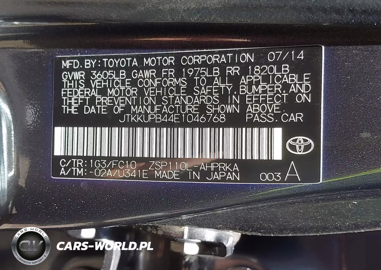 2014 Scion Xd VIN:JTKKUPB44E1046768 - 9
