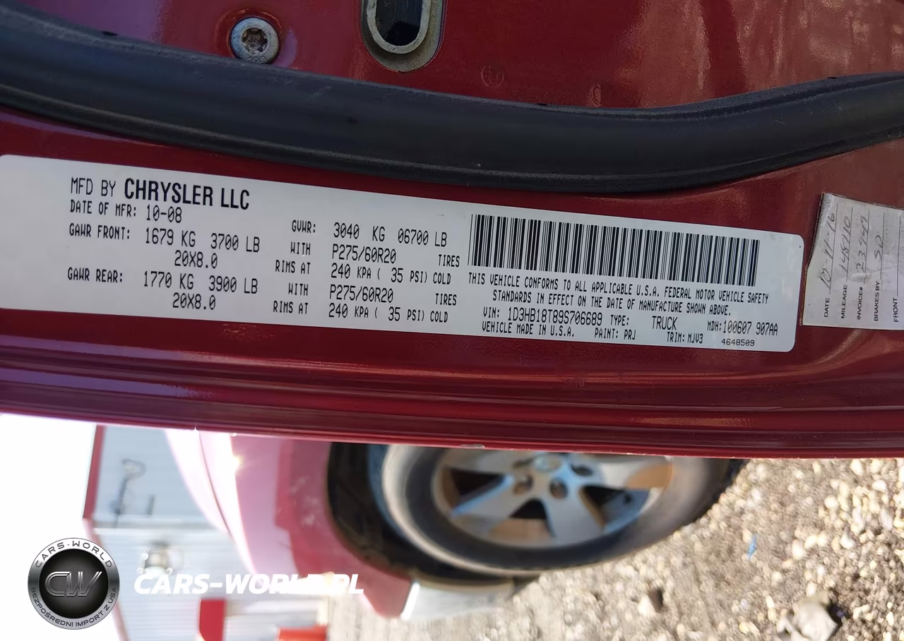 2009 Dodge Ram 1500 Slt-Sport-Trx VIN:1D3HB18T89S706689 - 9