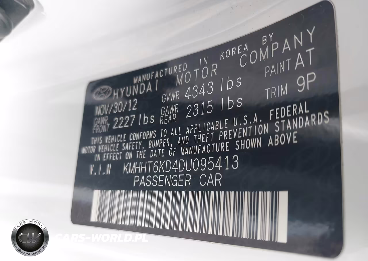 2013 Hyundai Genesis 2.0T Premium VIN:KMHHT6KD4DU095413 - 9