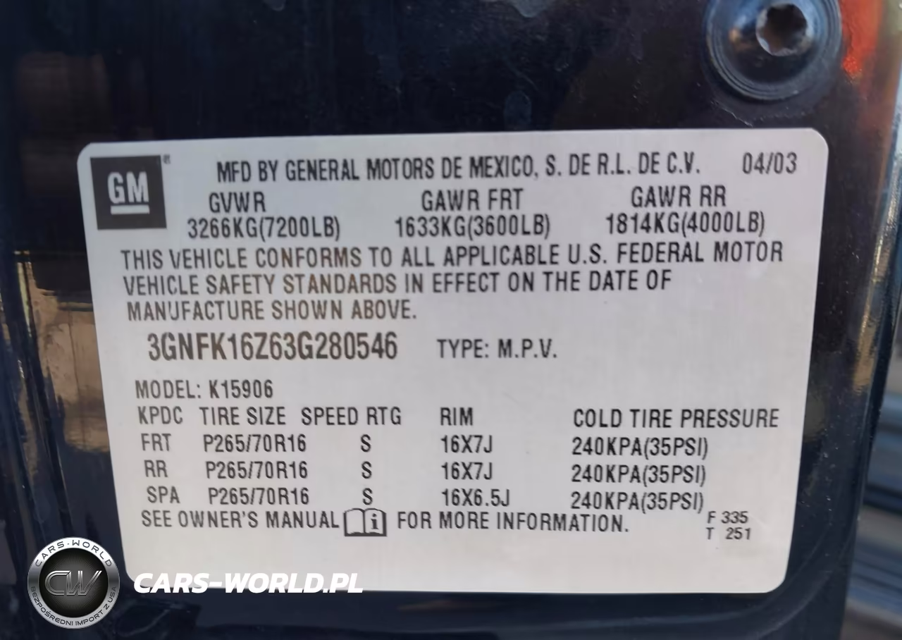 2003 Chevrolet Suburban 1500 Lt VIN:3GNFK16Z63G280546 - 9
