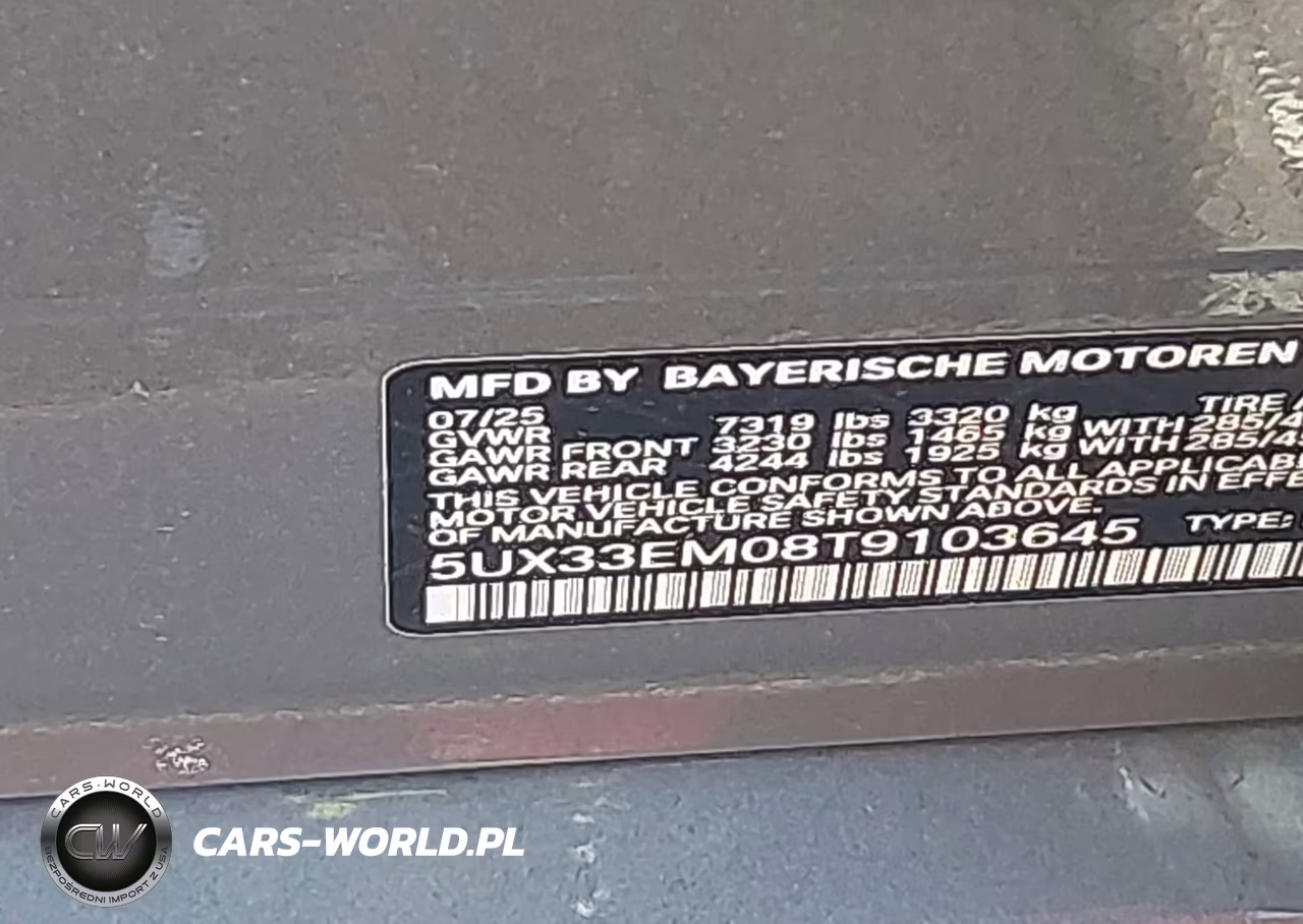 2026 BMW X7 M60I VIN:5UX33EM08T9103645 - 9