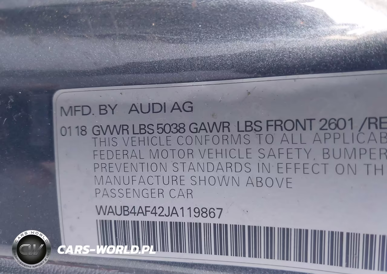 2018 Audi S4 3.0T Premium Plus VIN:WAUB4AF42JA119867 - 9