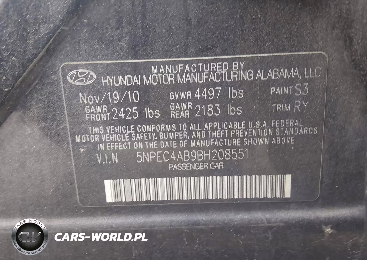2011 Hyundai Sonata Limited 2.0T VIN:5NPEC4AB9BH208551 - 9