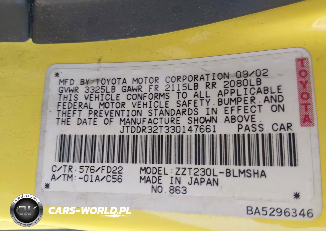 2003 Toyota Celica Gt VIN:JTDDR32T330147661 - 9