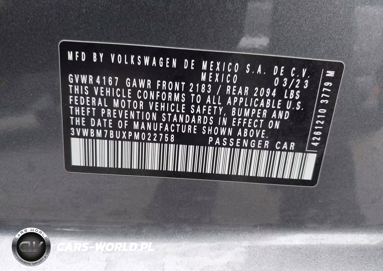 2023 Volkswagen Jetta 1.5T Sport VIN:3VWBM7BUXPM022758 - 9