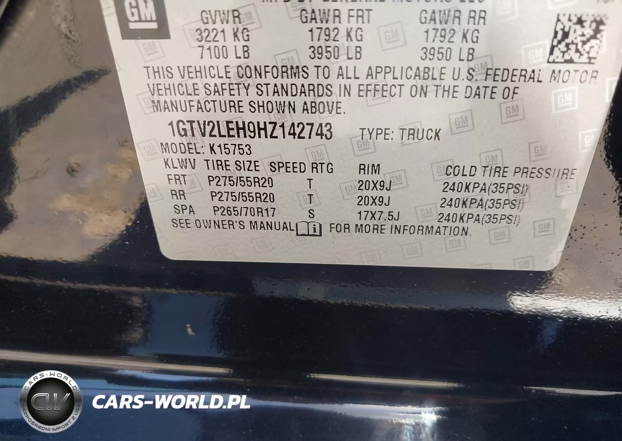 2017 GMC Sierra 1500 VIN:1GTV2LEH9HZ142743 - 9