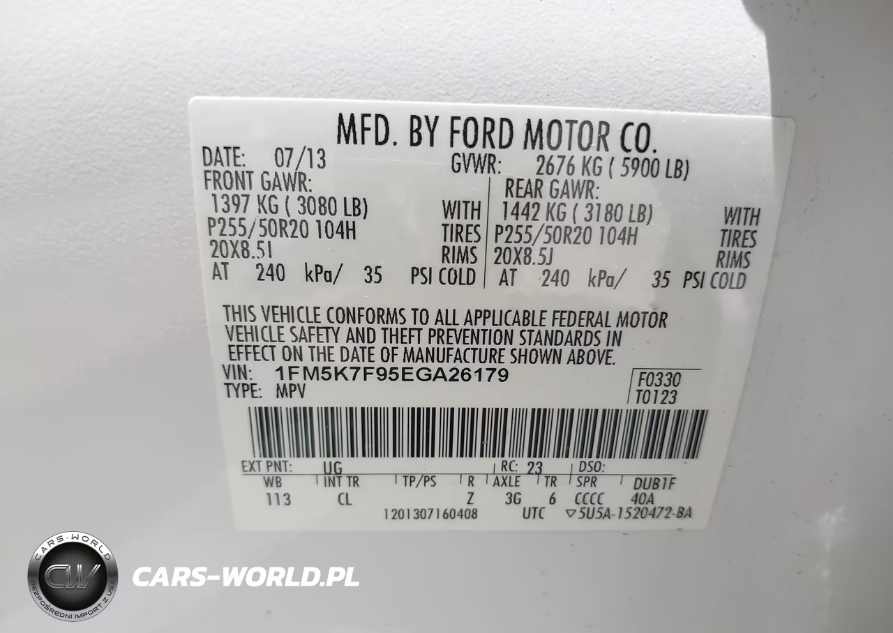 2014 Ford Explorer Limited VIN:1FM5K7F95EGA26179 - 9