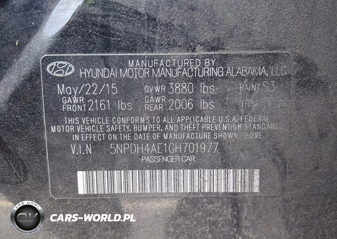2016 Hyundai Elantra Se VIN:5NPDH4AE1GH701977 - 9