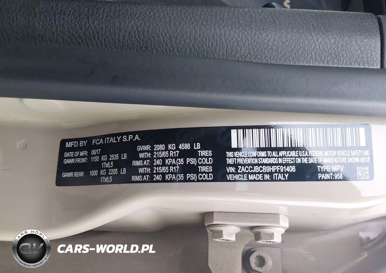2017 Jeep Renegade Deserthawk 4X4 VIN:ZACCJBCB9HPF91406 - 9
