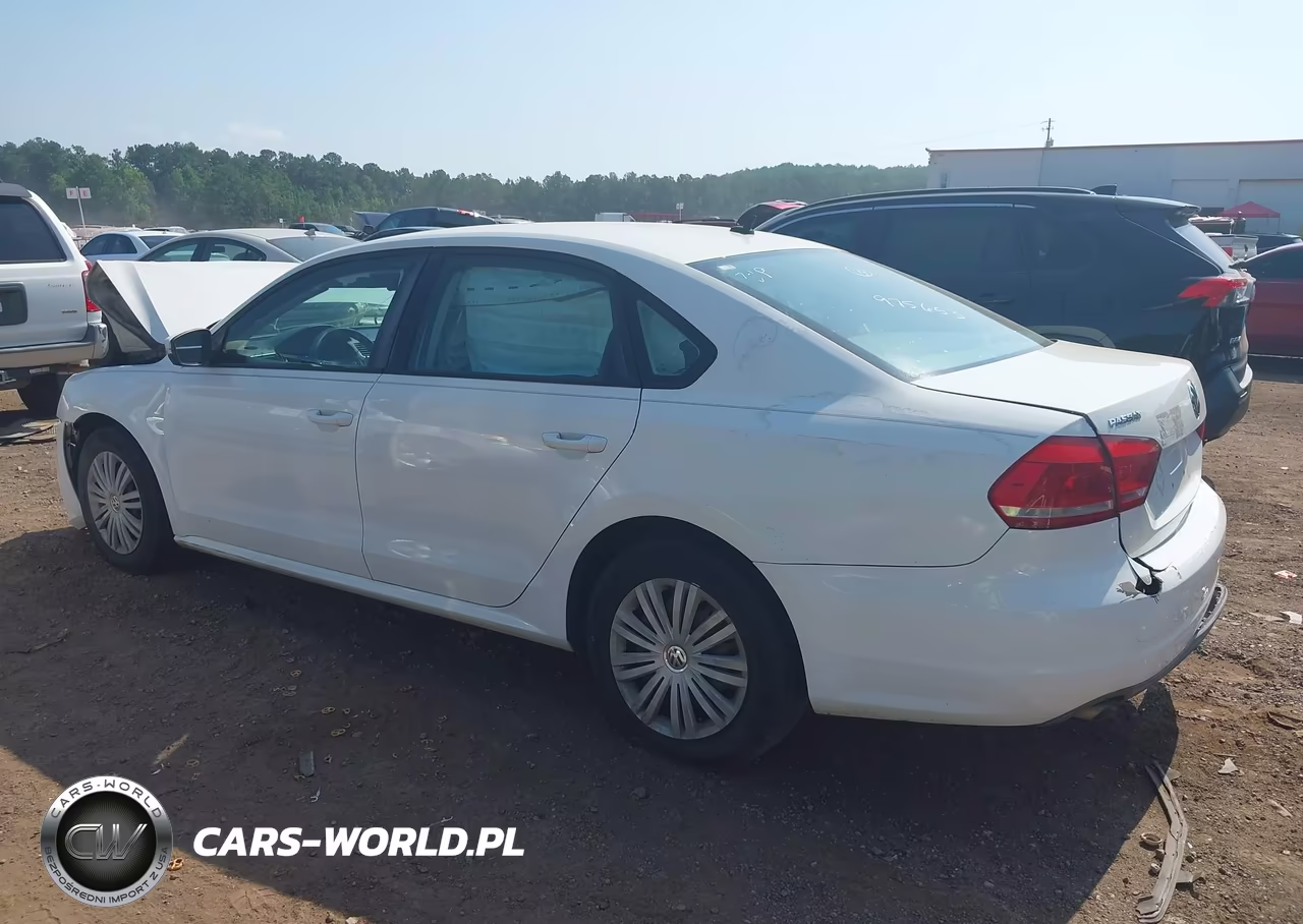 2014 Volkswagen Passat 2.5L S VIN:1VWAP7A34EC021017 - 3