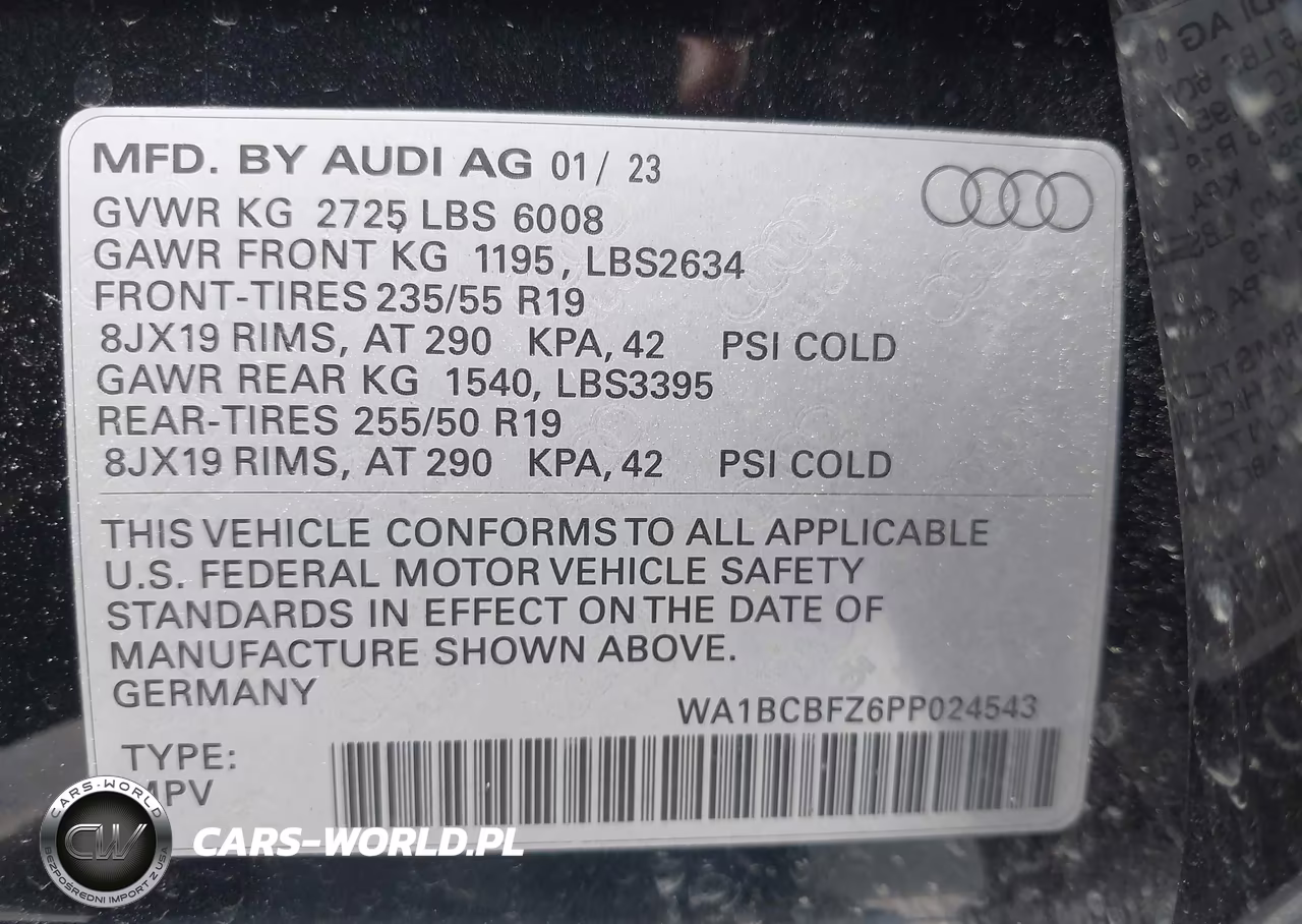 2023 Audi Q4 E-Tron Premium Plus 40 Rwd VIN:WA1BCBFZ6PP024543 - 9