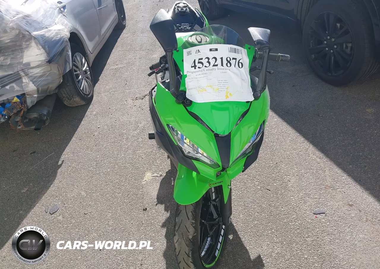 2022 Kawasaki Ex400 VIN:JKAEXKH16NDAH0153 - 5