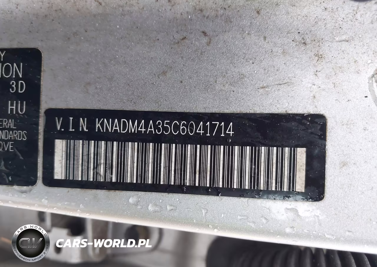 2012 Kia Rio Lx VIN:KNADM4A35C6041714 - 9