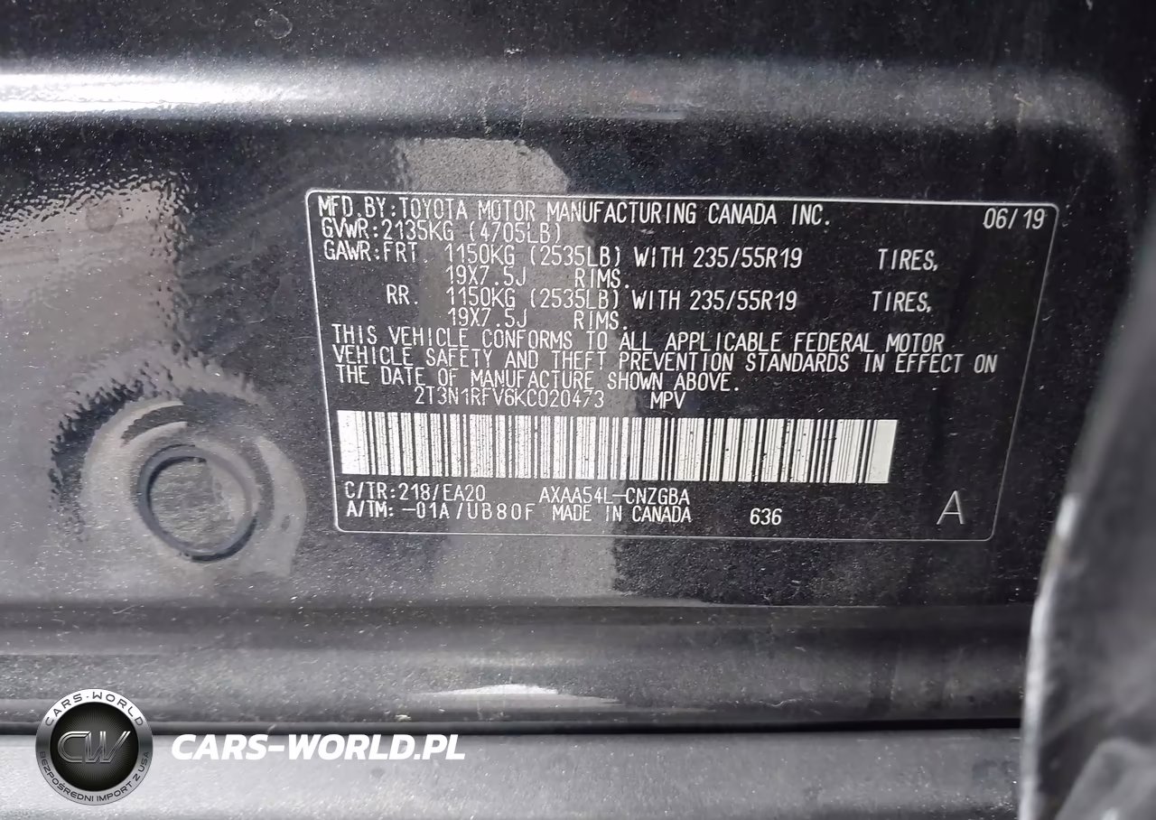 2019 Toyota Rav4 Limited VIN:2T3N1RFV6KC020473 - 9