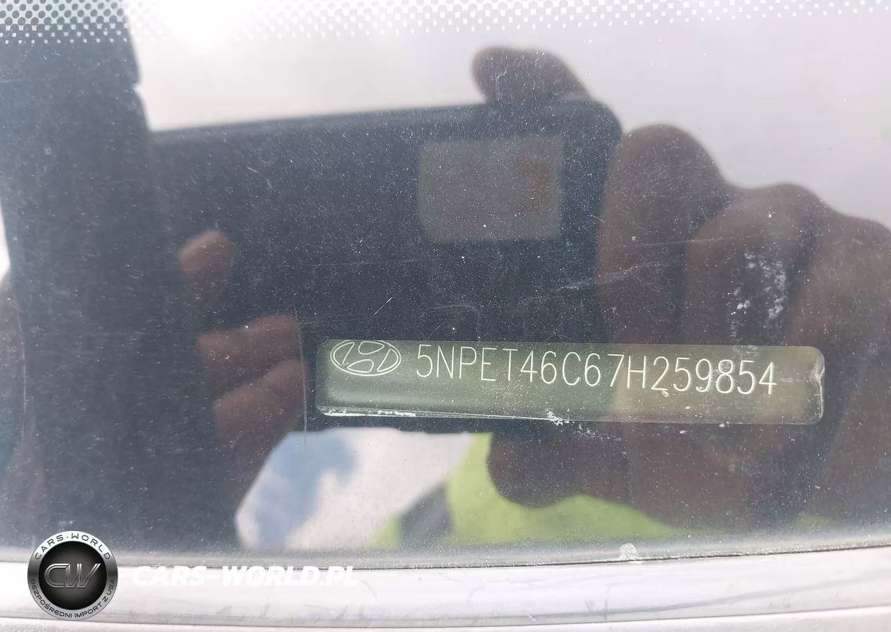 2007 Hyundai Sonata Gls VIN:5NPET46C67H259854 - 9