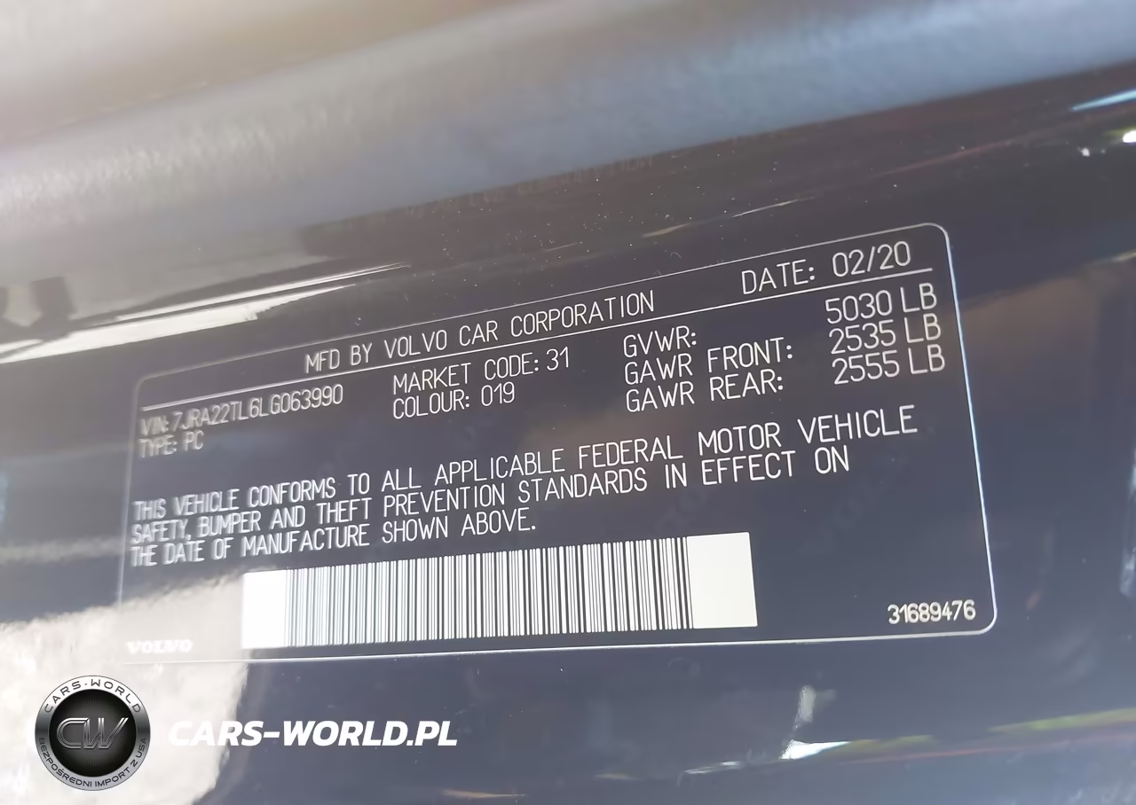 2020 Volvo S60 T6 Inscription VIN:7JRA22TL6LG063990 - 9
