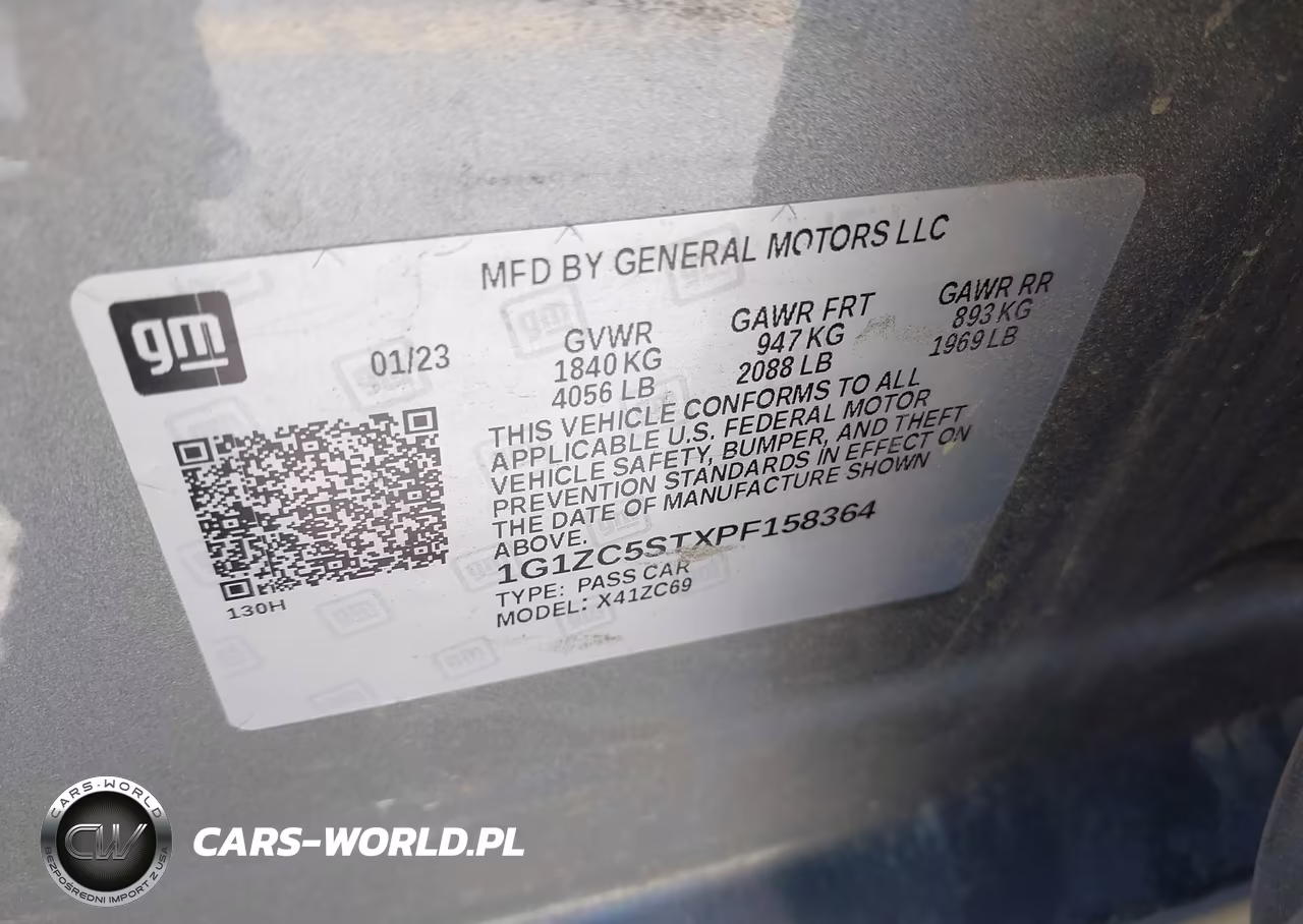 2023 Chevrolet Malibu Fwd 1Fl VIN:1G1ZC5STXPF158364 - 9
