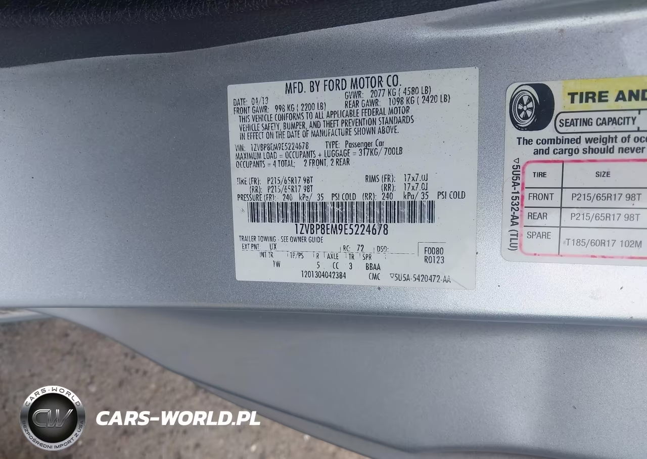 2014 Ford Mustang V6 VIN:1ZVBP8EM9E5224678 - 9