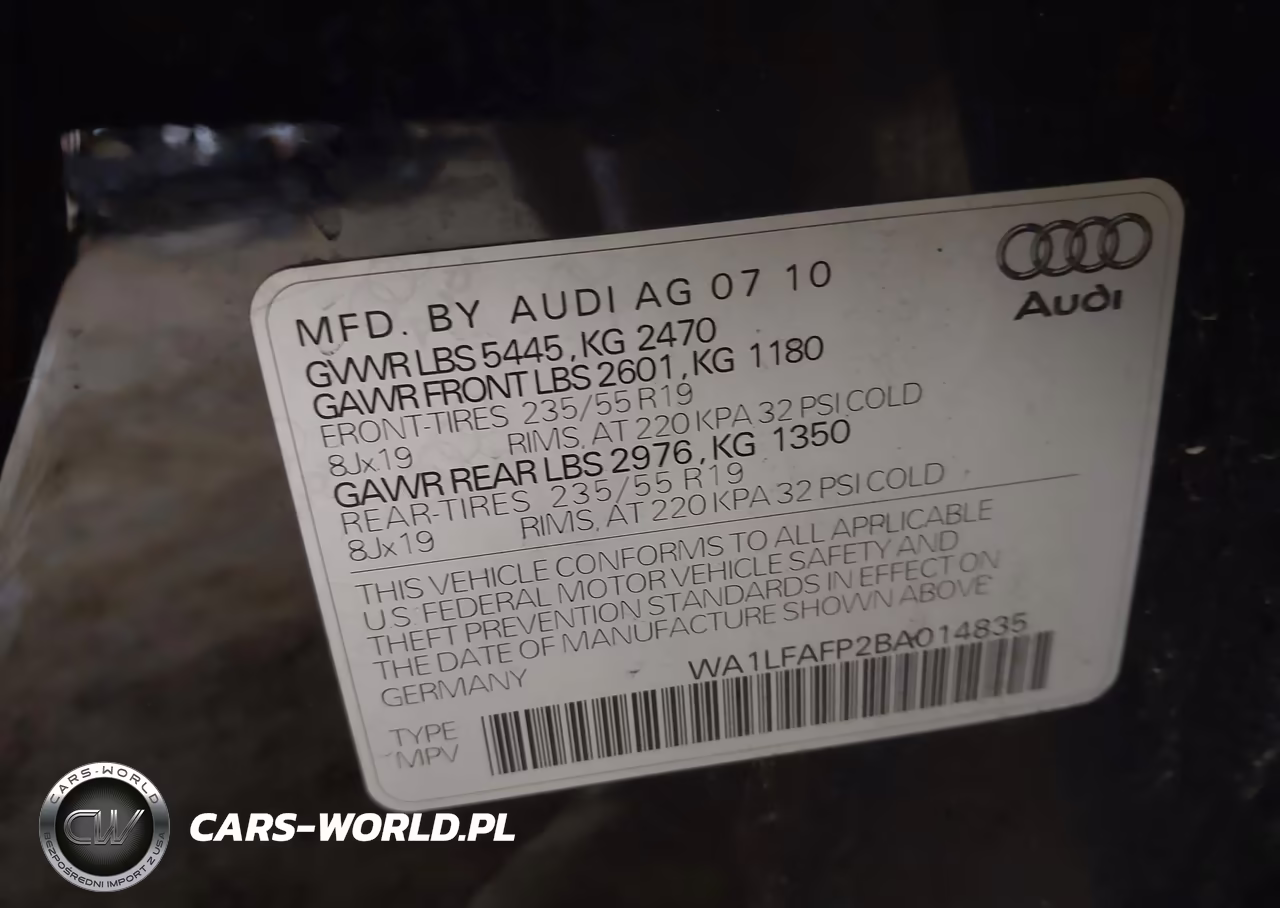 2011 Audi Q5 2.0T Premium VIN:WA1LFAFP2BA014835 - 9