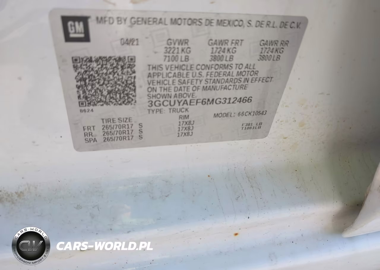 2021 Chevrolet Silverado 1500 4Wd Short Bed Wt VIN:3GCUYAEF6MG312466 - 9