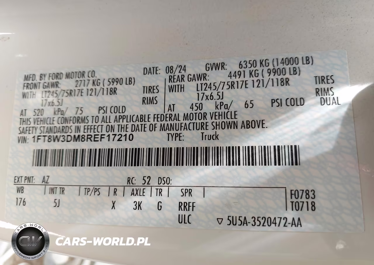 2024 Ford F-350 Lariat VIN:1FT8W3DM8REF17210 - 9