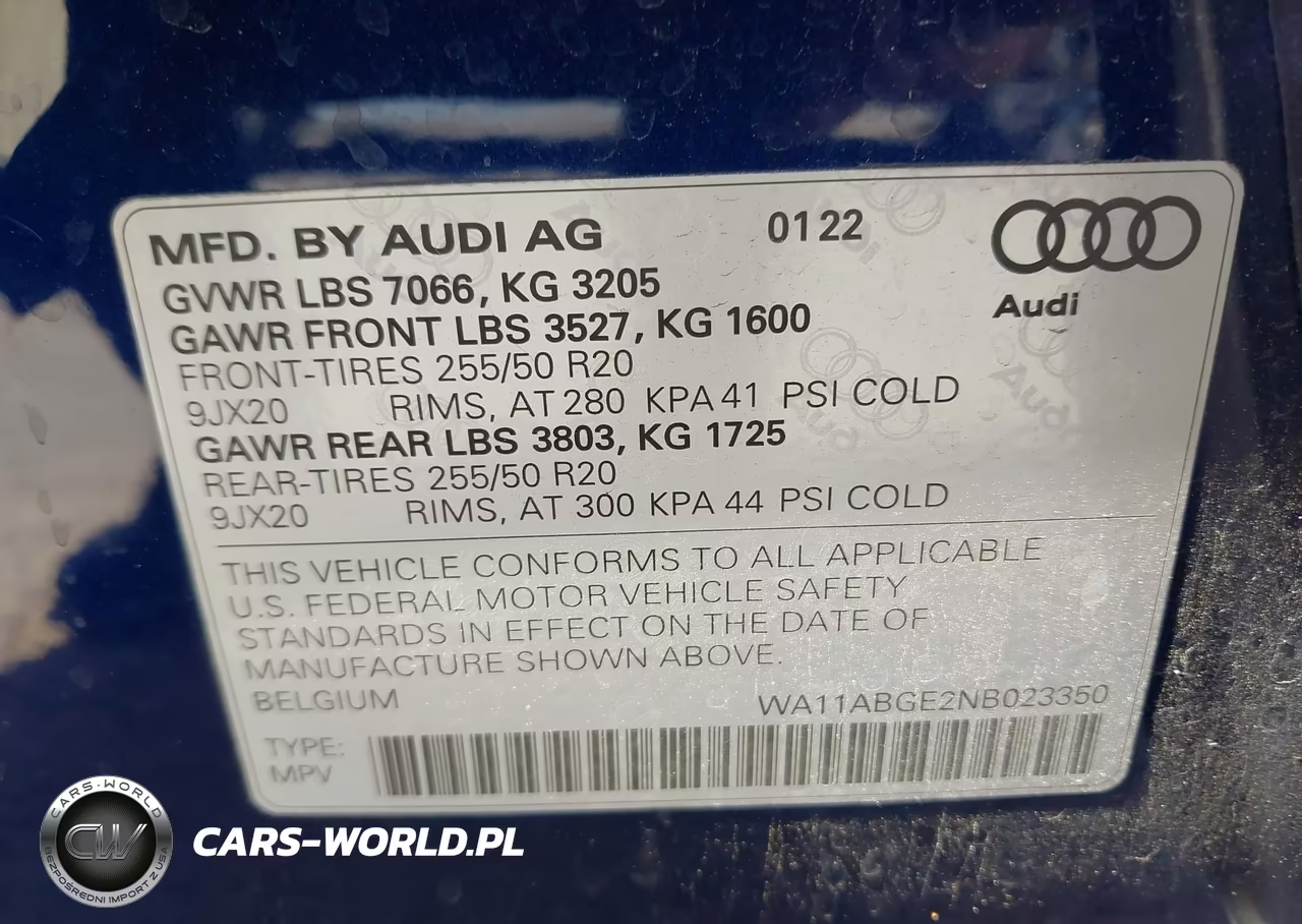 2022 Audi E-Tron Sportback Premium S Line Quattro VIN:WA11ABGE2NB023350 - 9