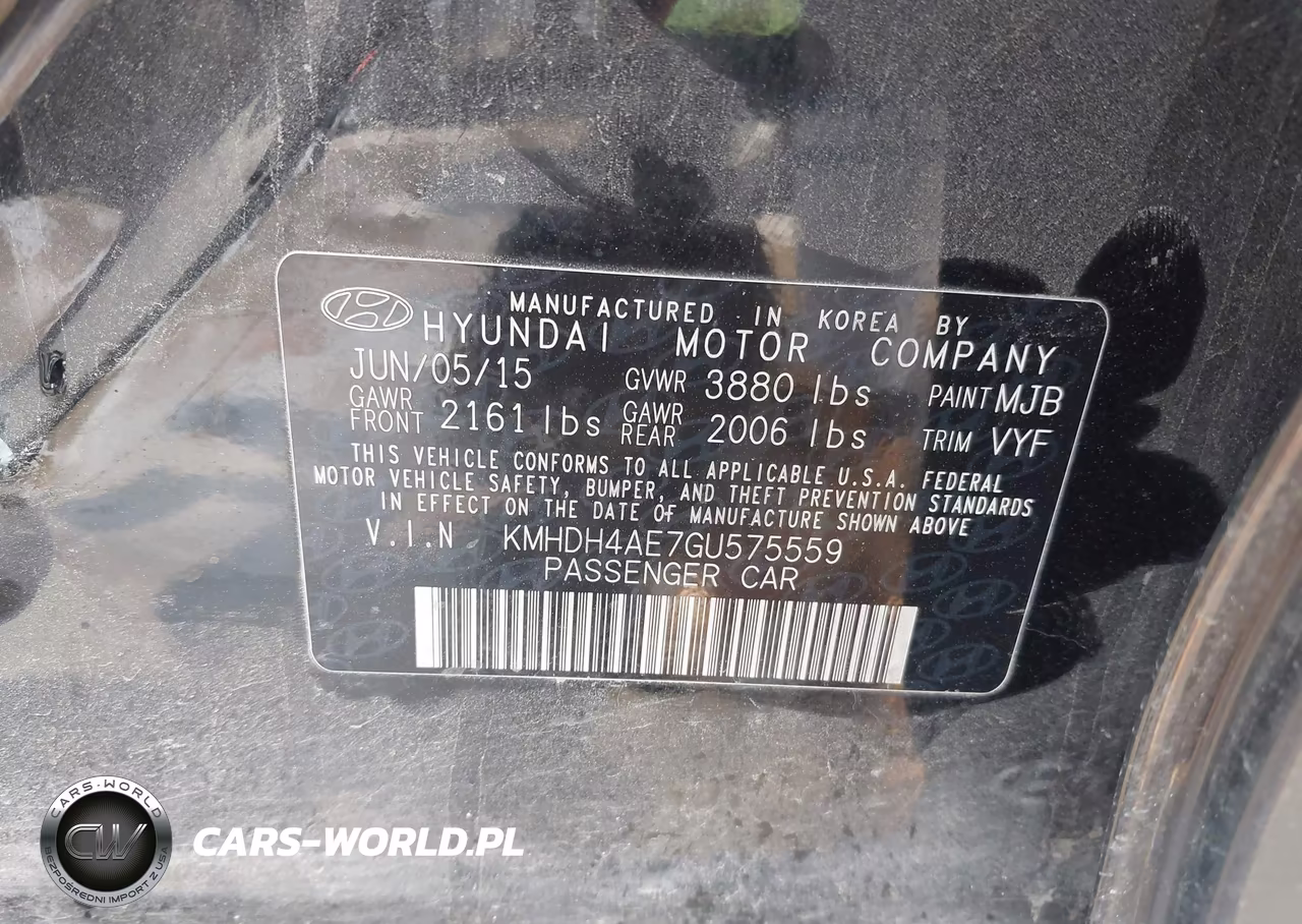 2016 Hyundai Elantra Se VIN:KMHDH4AE7GU575559 - 9