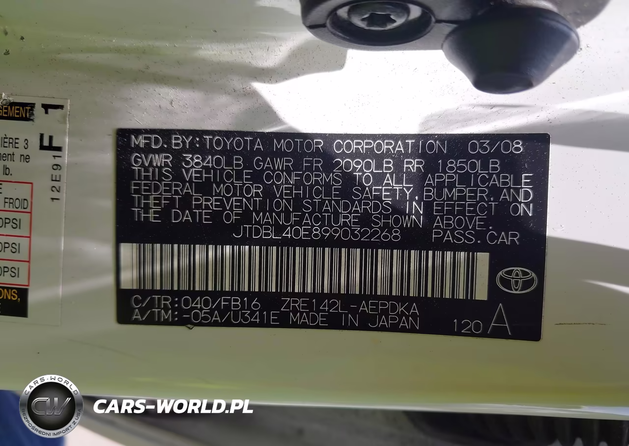 2009 Toyota Corolla Le VIN:JTDBL40E899032268 - 9