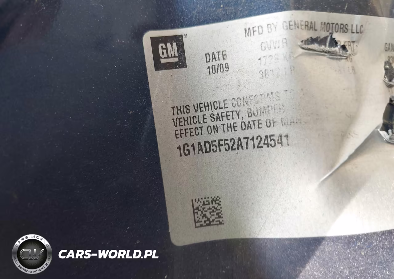 2010 Chevrolet Cobalt Lt VIN:1G1AD5F52A7124541 - 9